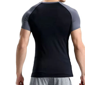 Camiseta Deportiva de Manga Corta para Hombre, Transpirable, Informal, para Gimnasio, Ejercicio, Correr, Deporte, Ajuste Holgado, Spandex/Algodón - Product Image 3