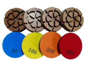 Disco de Diamante Híbrido de Cobre Raven de 3 Pulgadas / 76x10mm para Pulido y Desbaste de Concreto, Uso en Húmedo y Seco - Product Image 3