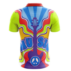 เสื้อโปโลพิมพ์ซับลิเมชันสำหรับผู้ชายและผู้หญิงเสื้อโปโลแบบระเหิดตามสั่ง - Product Image 4