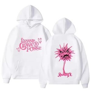 Sweat à capuche zippé coupe-vent en polaire tricotée imprimée Hip Hop Band 340g Polyester/Coton pour homme et unisexe, chaud à manches longues pour l'automne - Product Image 3