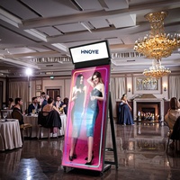 70-дюймовая фотобудка Magic Mirror с сенсорным экраном, камерой и принтером для мероприятий и свадеб
