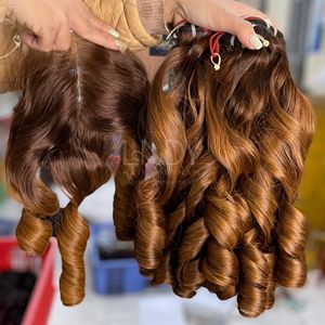 Extensiones de cabello vietnamita de alta calidad de 100% paquetes de colores personalizados hinchables - Product Image 1