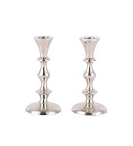 Pilar de aluminio niquelado Soporte de vela niquelado Portavelas independiente de alta calidad para decoración de fiestas de eventos - Product Image 1