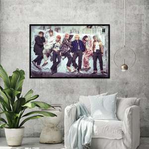 ผ้าแคนวาสสำหรับทำโปสเตอร์วง BTS สไตล์โมเดิร์น สำหรับติดผนัง - Product Image 4
