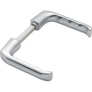 Poignée de porte HOPPE London 113 H en aluminium F1, paire, axe carré de 10 mm, sans rosettes - Product Image 1