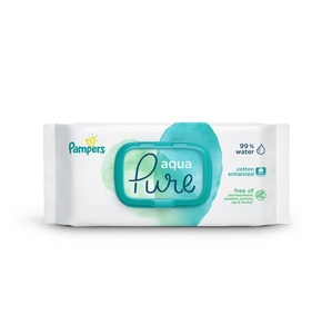 Toallitas Pampers Aqua Pure Natural Sensitive para bebé - Product Image 5