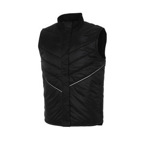 Haute qualité hiver personnalisé grande taille décontracté solide sans manches hommes bouffant gilet prix de gros - Product Image 1