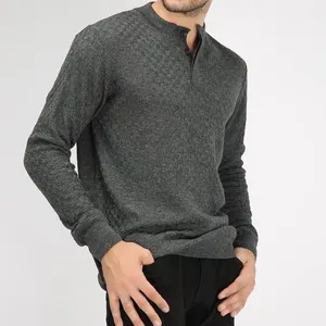 Maglione da uomo lavorato a maglia con Logo personalizzato stile Casual traspirante maglione da uomo Slim Fit