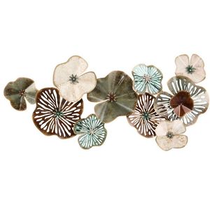 Diseño floral de arte de pared de metal hecho a mano decorativo moderno perfecto para mejorar el dormitorio sala de estar o interiores de pared de estudio - Product Image 2