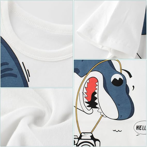 Enfant en bas âge garçon tricoté coton t-shirt personnalisé Applique Boutique vêtements été enfants garçon vêtements chemises fabriquées au Bangladesh - Product Image 6