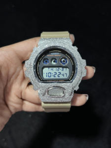 Reloj de Marca Throns con Bisel con Incrustaciones de Diamantes, con Diamantes de Moissanita VVS, Material de Plata 925, Joyería Hip-Hop para Fiestas, Bodas o Regalos - Product Image 1