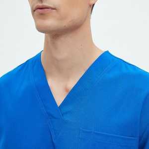 ชุดเครื่องแบบพยาบาลทางการแพทย์สำหรับผู้หญิงผู้ชายเสื้อคอวีสำหรับทันตกรรมออกแบบโลโก้ได้ตามต้องการ - Product Image 2