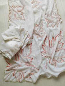 Sari con estampado de Bollywood indio, el diseñador más vendido, la última ropa de fiesta étnica exclusiva, aspecto real rico, Sari étnico precioso - Product Image 3