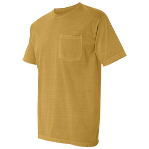 T-shirt à séchage rapide pour homme en coton de qualité imprimé uni à col en O Stock à manches courtes avec poches couleurs unies Style de mode confortable - Product Image 3