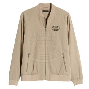 Blouson d'hiver pour homme, lourd, matelassé, col montant, logo sur le devant, coupe-vent, respirant, pour une utilisation quotidienne en extérieur - Product Image 1