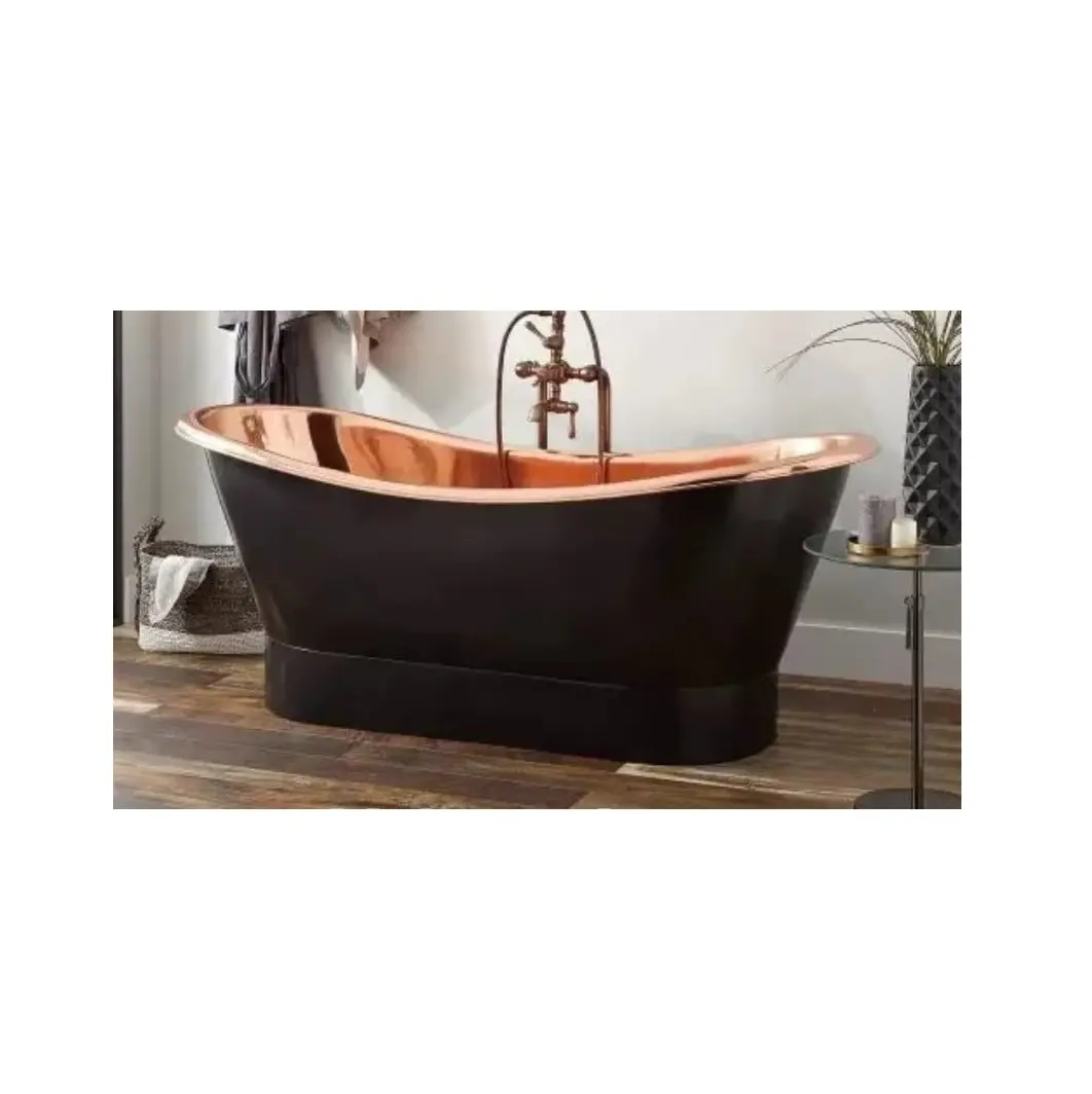 ส่งออกคุณภาพอ่างอาบน้ำสไตล์ใหม่ร้อนขายทองแดงกระโปรงอิสระแช่อ่างอาบน้ำเหล็กหล่อจากผู้ผลิตอินเดีย