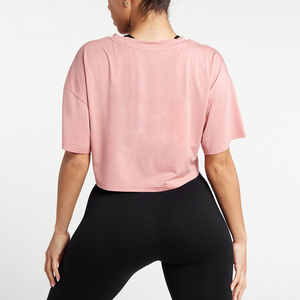 Camisetas Cortas para Mujer, Venta Caliente 2025, Transpirables, Casuales, de Spandex/Poliéster, Tejidas, Cuello Redondo, Manga Corta, Ajustadas, Hechas en Pakistán - Product Image 2