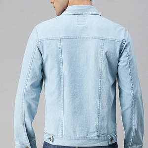 Ropa vaquera informal para hombre, Chaquetas vaqueras personalizadas, de alta calidad, con tu logotipo y diseño, 2023 - Product Image 3
