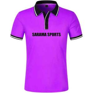 Polo ajustado de color sólido para hombre, ropa informal de secado rápido, diseño OEM MOQ bajo, Polo informal de golf de talla grande para hombre, lo último - Product Image 1