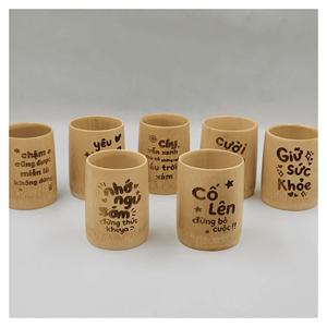 Gobelet en bambou Gobelet en bambou fait à la main pour les cocktails de bar et les ensembles de vaisselle pour les fêtes Origine Vietnam - Product Image 2