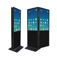 Écran publicitaire sur pied double face de 49 pouces, affichage numérique, totem, écran tactile de 55 pouces, lecteur de publicité LCD