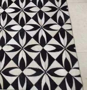 พรมหนังแท้ทำมือคุณภาพพรีเมียม ลายปะติดปะต่อ ทนทาน ดีไซน์ปรับแต่งได้ ของตกแต่งบ้าน ขายส่งโดยตรง - Product Image 3