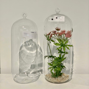 HCH0513 - Terrarium suspendu cylindrique en verre avec trous - 5x13 - Product Image 3