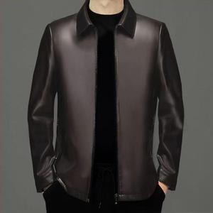 Hot Selling Men Women's Clothing <b>Leather</b> <b>Jacket</b> New Fashion Men <b>Leather</b> <b>Jacket</b> Windproof <b>Leather</b> <b>Jacket</b> - Product Image 1