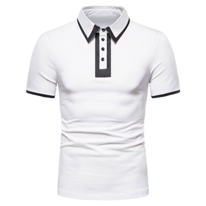 Camisas de polo de alta calidad para hombre, nueva moda, camisas de verano de negocios informales de manga corta, tela de punto, patrón sólido, venta al por mayor - Product Image 3