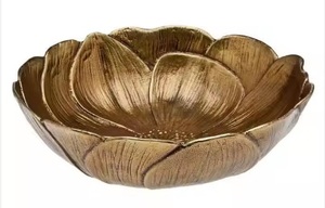 Latest Design <b>Gold</b> Polished Brass Serving Bowl for Modern <b>Table</b> Settings Round Shape <b>Gold</b> Hammered Design Bowl at low price - Product Image 4