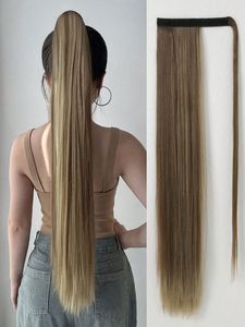 หางม้าโพนี่60ซม. ผมเวียดนามดิบสีดำสีน้ำตาล100% คุณภาพสูงจัดส่งรวดเร็วจากเวียดนาม - Product Image 5