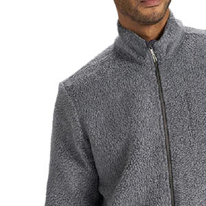 Chaqueta de lana transpirable a prueba de viento de alta calidad de peso pesado para hombres con cuello levantado ropa de invierno al aire libre fábrica al por mayor - Product Image 2