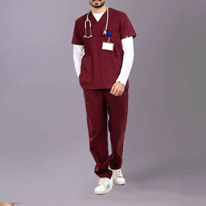 Tenue médicale 2026 : Combinaisons de travail professionnelles confortables, tissu respirant, qualité supérieure, look uni, uniforme de travail pour hôpital - Product Image 1
