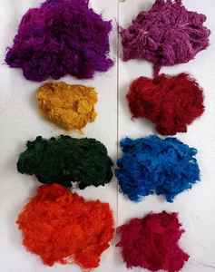 เส้นใยไหมกล้วยทำเองได้หลายสีย้อมจากผ้าวิสคอสและเรยอนสำหรับโครงการปั่นศิลปะและงานฝีมือ - Product Image 5