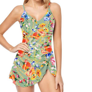 Maillot de bain une pièce léger pour femme, impression par sublimation de haute qualité, logo personnalisé, motif floral ou uni, vente en gros - Product Image 4