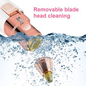 Rasoir électrique USB portable pour femmes, tondeuse indolore pour les poils du visage et des sourcils, rasoir pour femmes pour les lèvres et le menton supérieur - Product Image 2