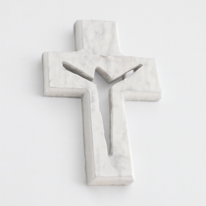 Croix élégante en marbre blanc avec découpe pour décoration murale chrétienne Croix en marbre de qualité supérieure pour la décoration religieuse de la maison - Product Image 5