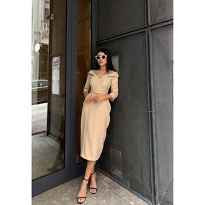 Vestido Midi Negro Elegante missJANELL para Mujer, Adornado con Pedrería, Doble Atlas y Tul, Mezcla de Poliéster y Elastano, Ropa de Fiesta - Product Image 1