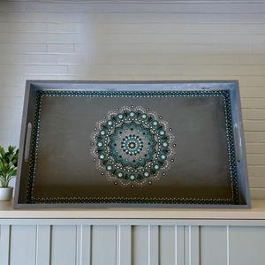 Bandeja de Servicio de Diseño con Recubrimiento de Esmalte de Madera MDF, Bandeja de Mesa de Alta Calidad para Hoteles y Restaurantes - Product Image 4