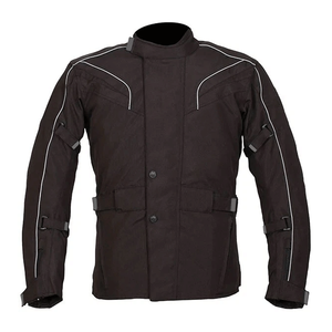 Men's <b>Plus</b> <b>Size</b> Black Waterproof Touring <b>Biker</b> <b>Jacket</b> Winter Motorbike Textile with Windproof Feature Printed Design - Product Image 1
