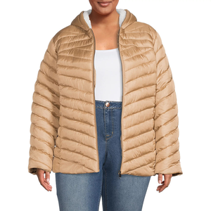 Chaqueta acolchada ecológica abrigo de invierno de material reciclado para exteriores chaqueta acolchada estampada abrigo de invierno acolchado con logotipo personalizado - Product Image 1