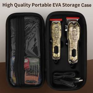 Ensemble de tondeuses à cheveux sans fil professionnelles pour barbiers, étui de voyage inclus, kit de coupe de cheveux alimenté par USB et batterie - Product Image 6