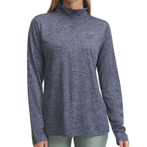 Sudadera y sudaderas con capucha transpirables antiarrugas a la moda informal para mujer, cuello levantado de tela de poliéster de manga larga para invierno - Product Image 1