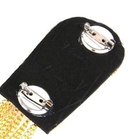 Badges d'uniforme tactique vintage personnalisés de haute qualité, faits sur mesure, en dentelle, brodés à la main avec fil de bouillon, épingle de sûreté magnétique