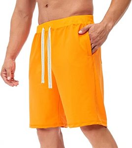 กางเกงขาสั้นผ้าไนลอนแบบลำลองสำหรับวิ่ง-ผ้าฝ้าย100% กางเกงทำงานออกแบบได้ตามต้องการแบบมีกระเป๋าสีทึบสไตล์ใหม่ - Product Image 1