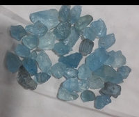 Pierre précieuse brute turquoise non façonnée de 50mm pour bijoux de Noël en forme mixte Taille de bague en diamant de 20x30mm