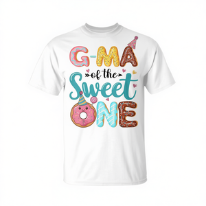 Maglietta G-Ma of the Sweet One per la festa dei dolci del primo compleanno della bambina - Regalo dolce per il primo compleanno di una bambina - Product Image 2
