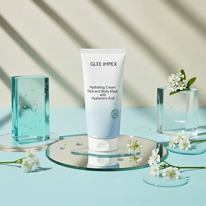 Glee Impex Hydrating Cream <b>Face</b> <b>Body</b> <b>Mask</b> Hyaluronic Acid | Deep Moisturizing Skin Repair All Skin Jumbo Family Pack Fragrance - Product Image 4