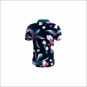 Logo personnalisé imprimé sublimé Polo T-Shirt séchage rapide manches courtes Floral Golf Polo T-Shirt polyester personnalisé Polo - Product Image 3