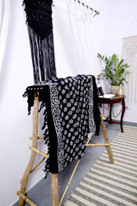 New Arrival Bohemian Handmade <b>Throws</b> Jaipur Hand Block Printed Tassels Hand Knitted <b>Blanket</b> for Home Decor - Product Image 5